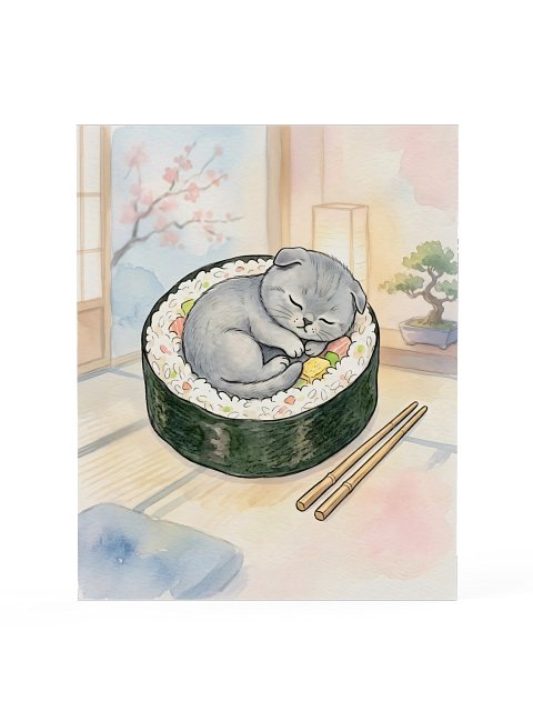 Sushi Roll Fold Poster