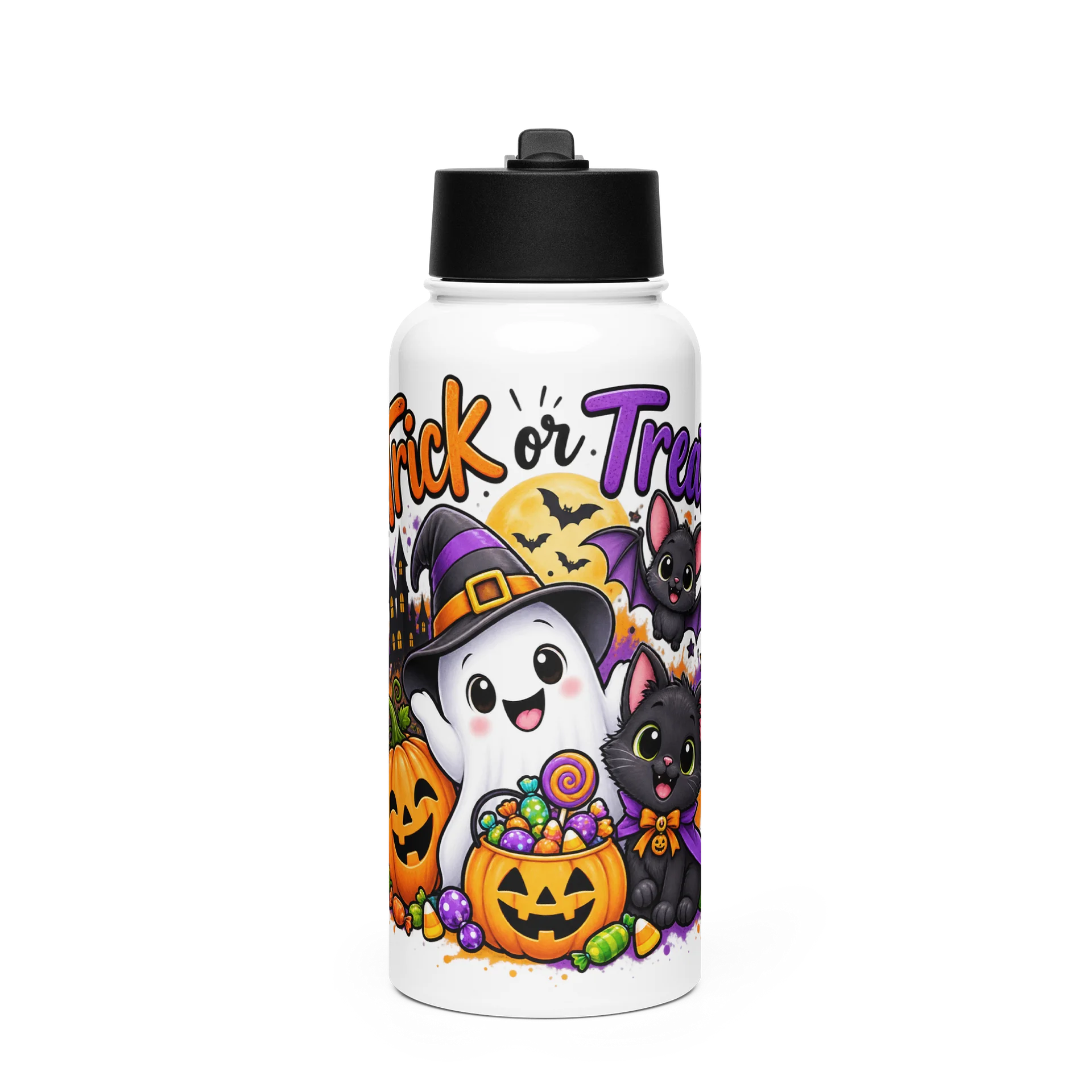 Trick or Treat Water Bottle product image (1)