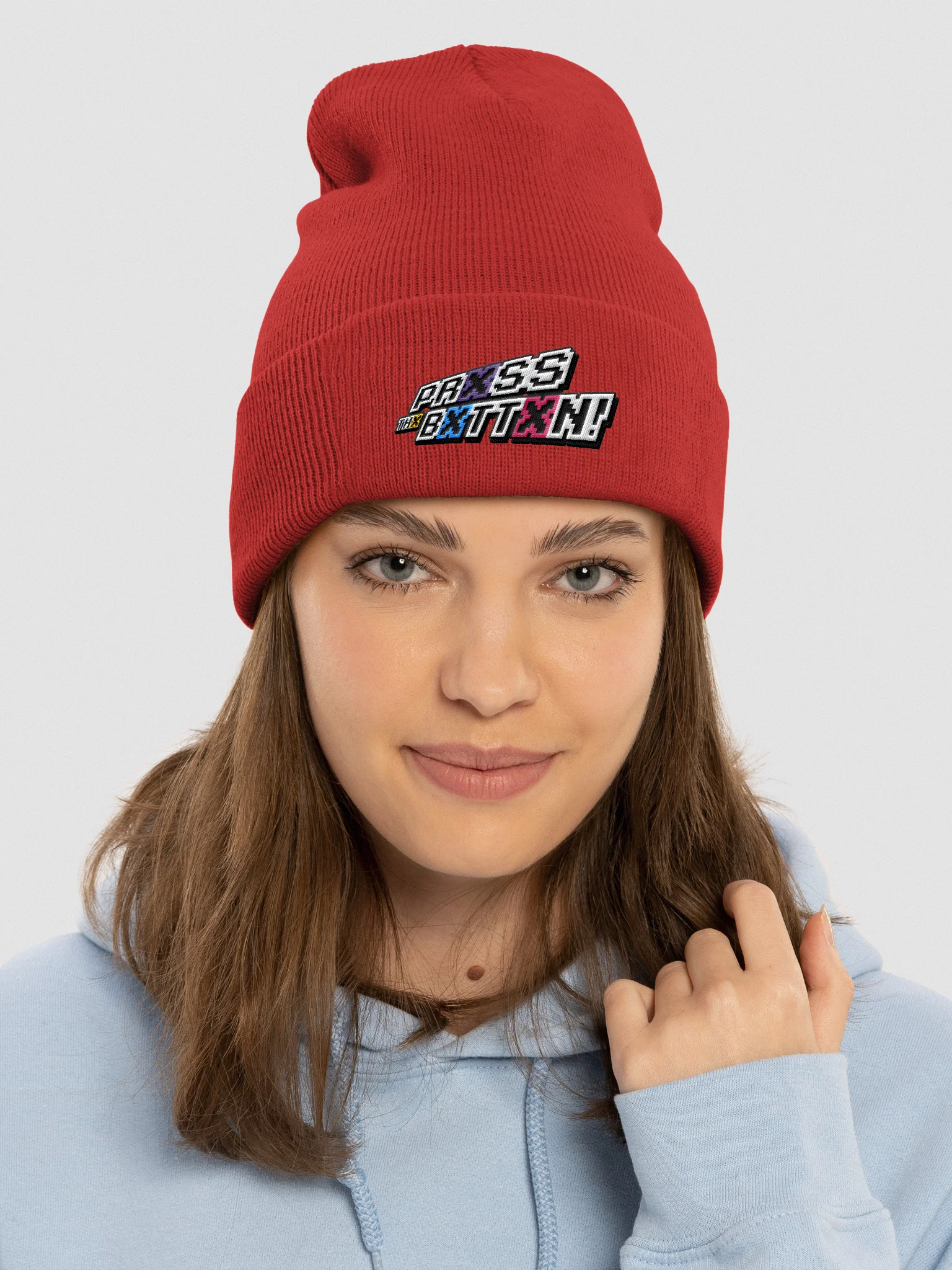 Prxss Thx Bxttxn! Beanie product image (8)