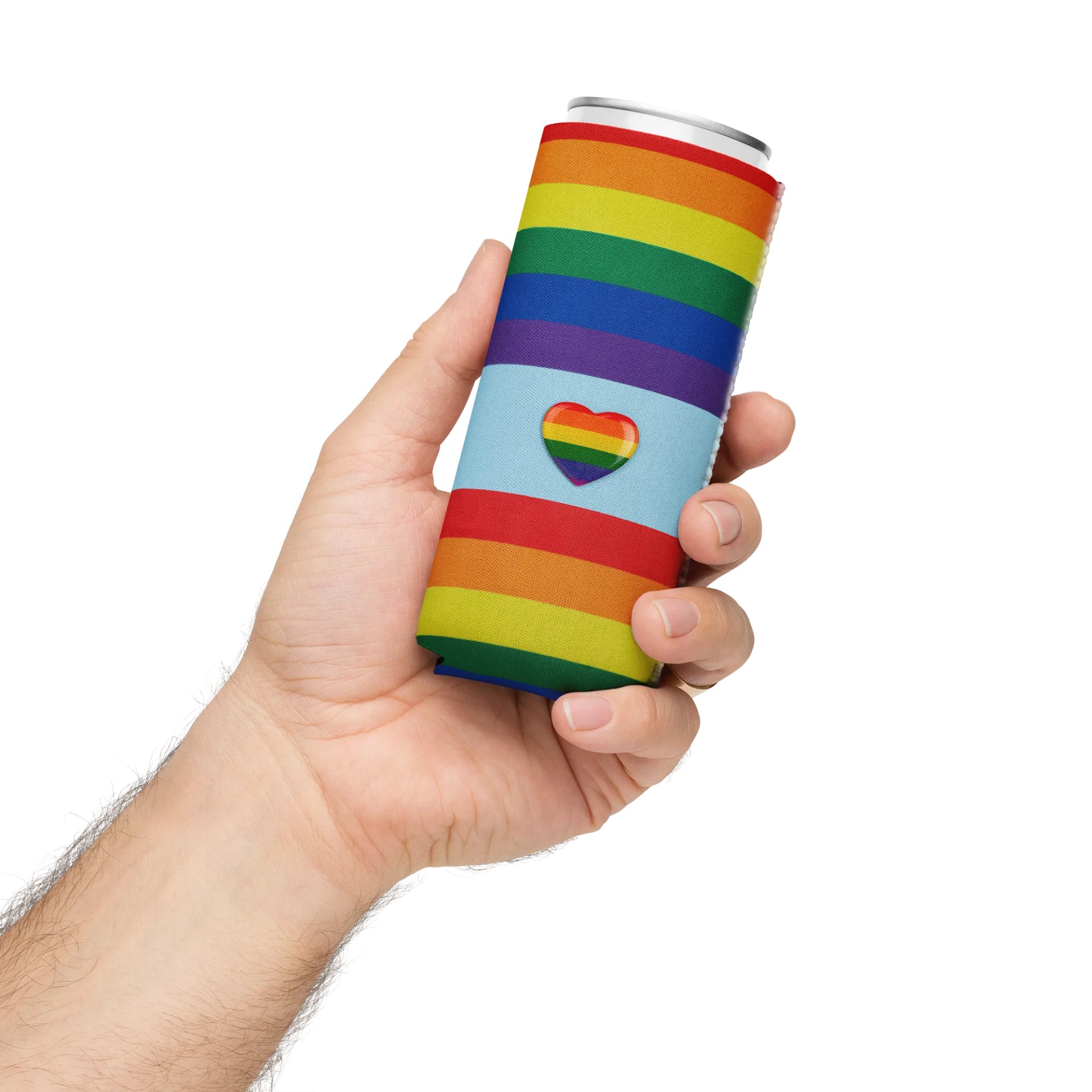 Pride Heart Can Cooler product image (3)