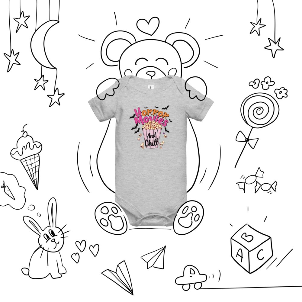 Horror Movies And Chill Baby Romper Onesie product image (7)