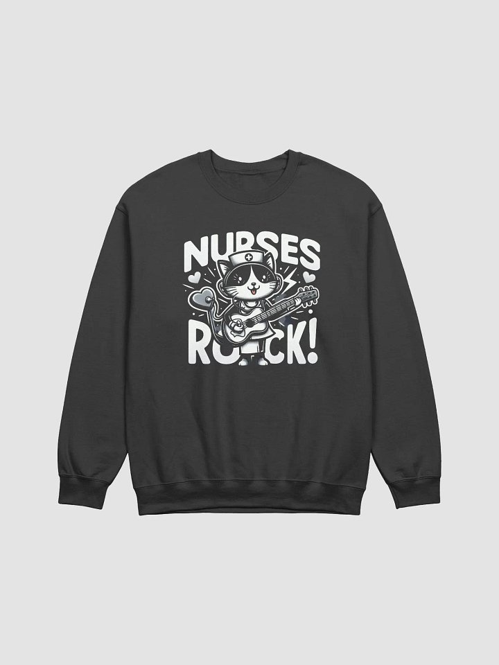 Rockin' Nurse Cat Crewneck Sweatshirt product image (3)
