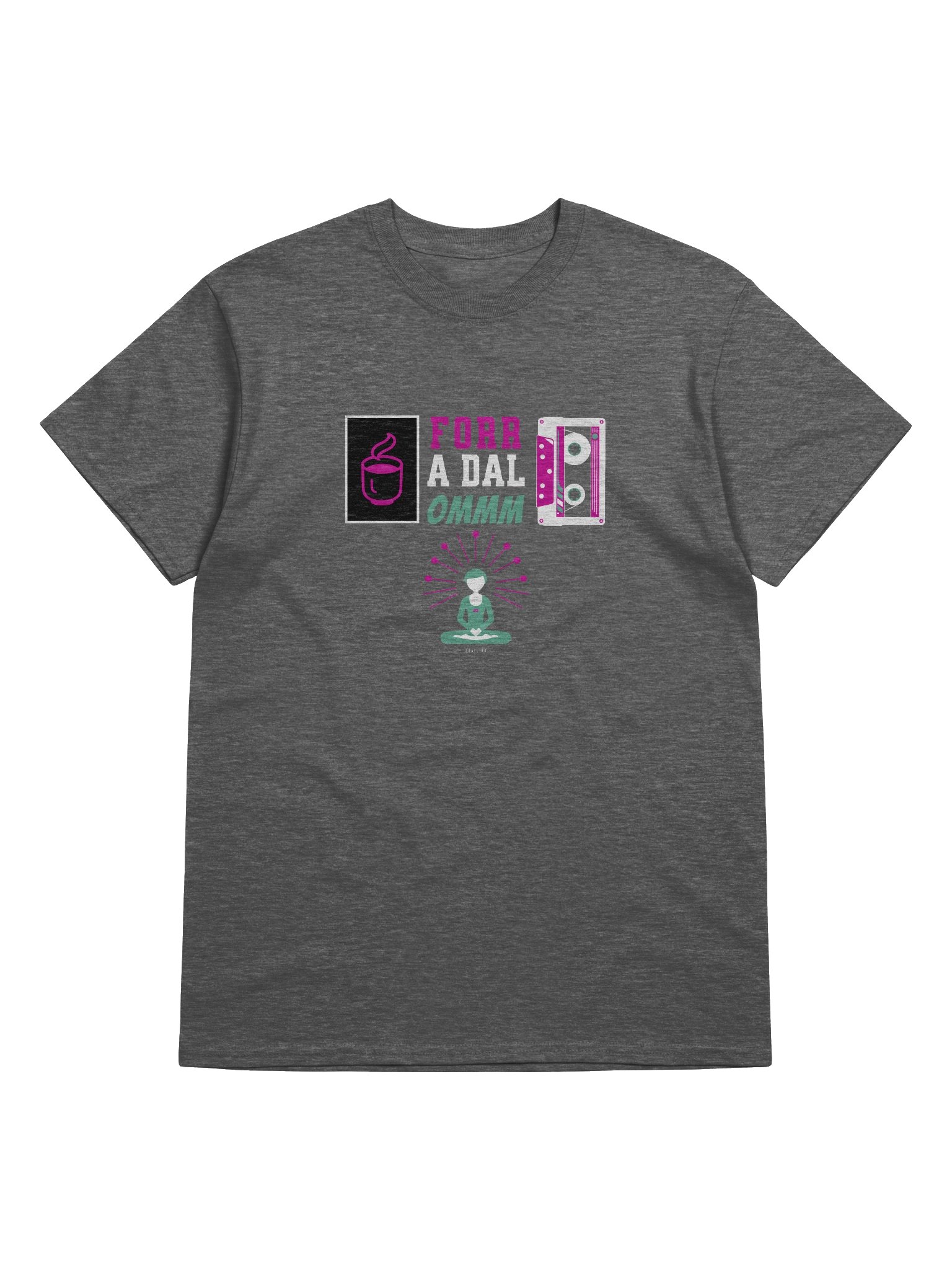 Forr A Dal Ommm Unisex 100% Pamut Gildan Dizájn_EQALL.hu® Originals_Lila / Fehér / Zöld product image (1)