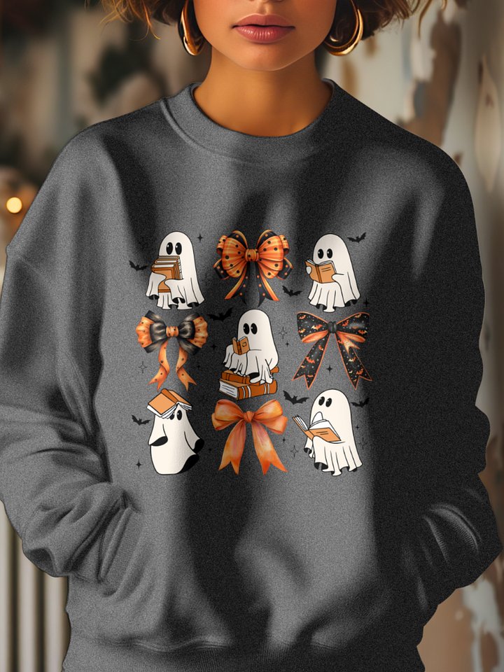 Coquette Style Bookish Ghosts Sweatshirt (Homemade) product image (1)
