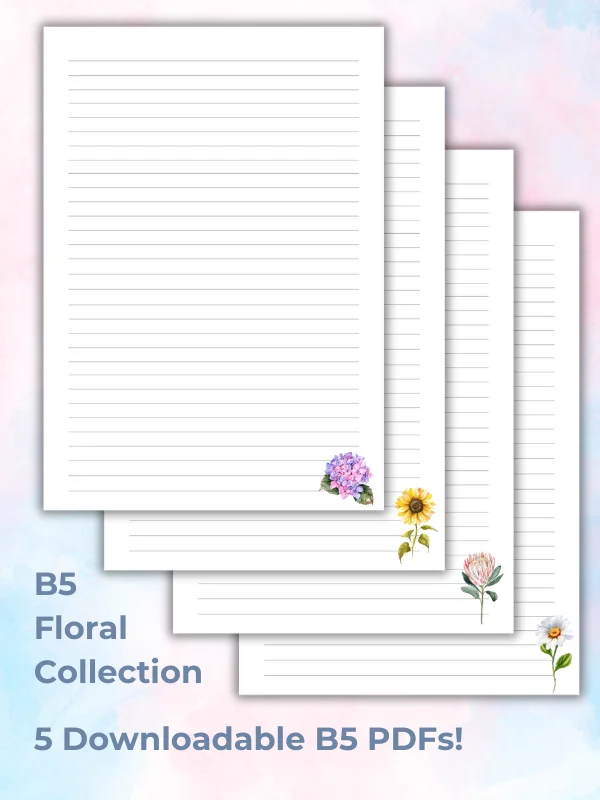 B5 Lined Pages - Floral Collection product image (1)