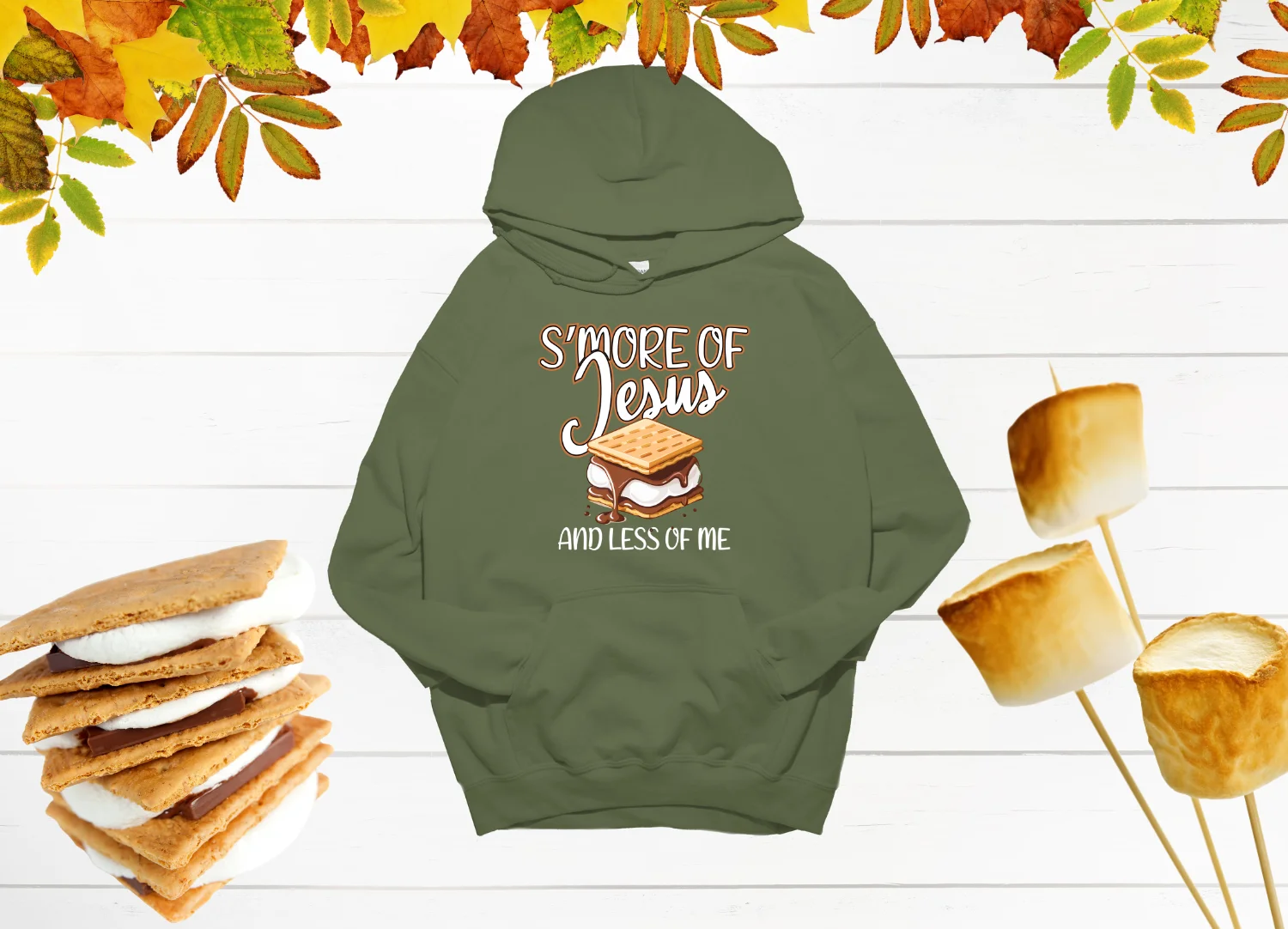 S'MORE OF Jesus and Less of Me Classic Hoodie product image (1)
