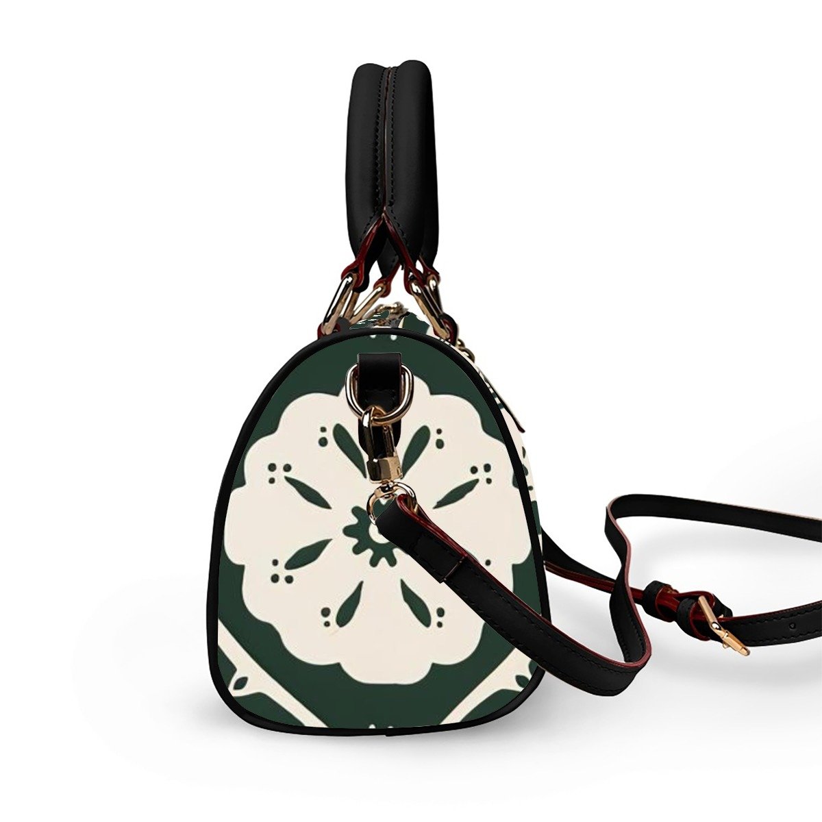 Verdant Bloom Satchel Leather Bag product image (5)