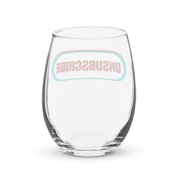 Unsubscribe | Stemless Wine Glass product image (2)