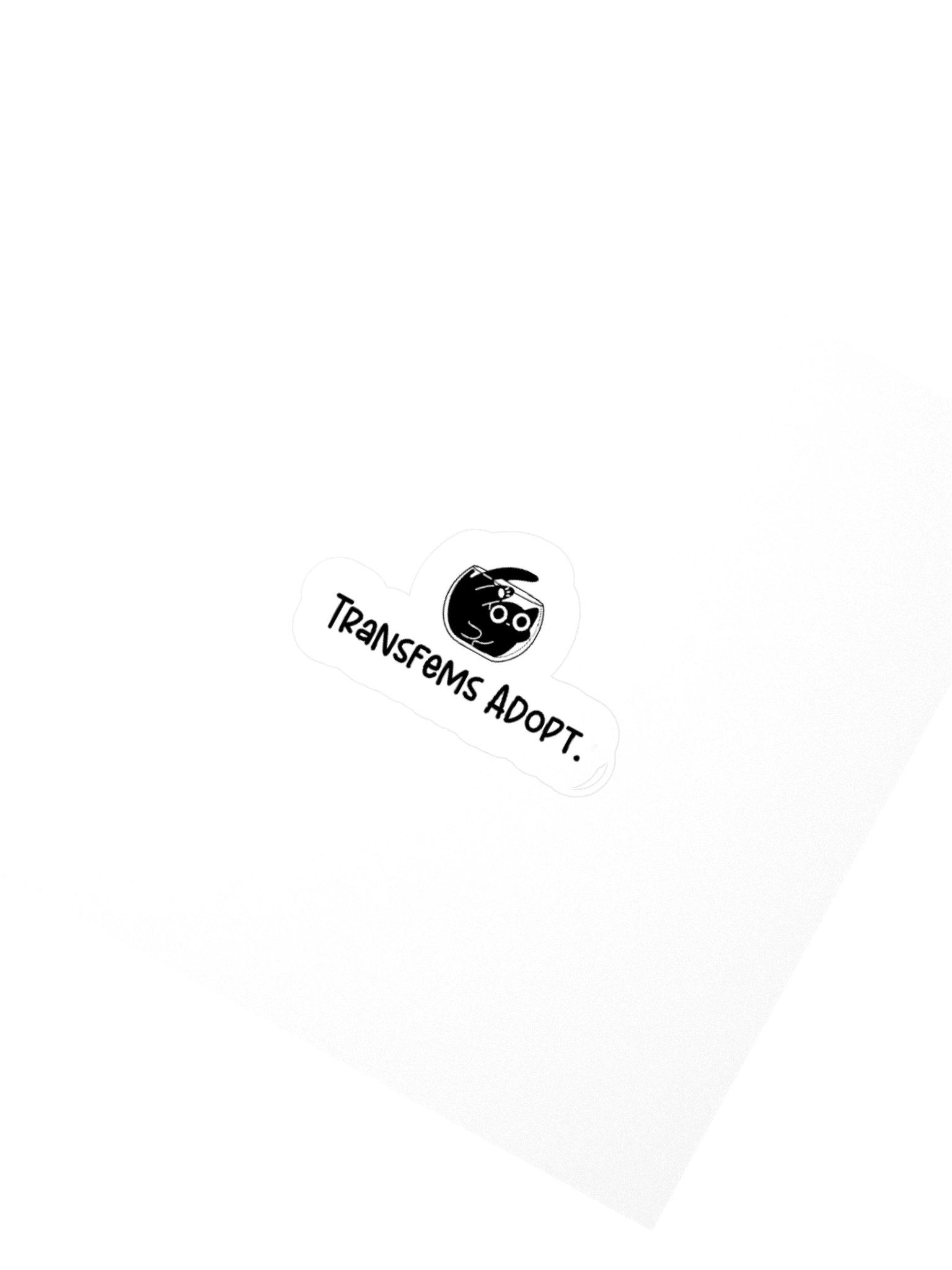 Transfems Adopt Kisscut Sticker product image (2)