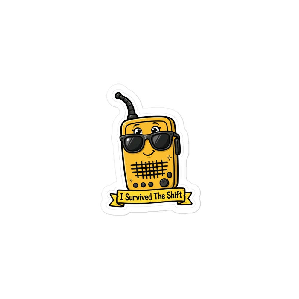 I Survived The Shift Walkie-Talkie Sticker product image (1)
