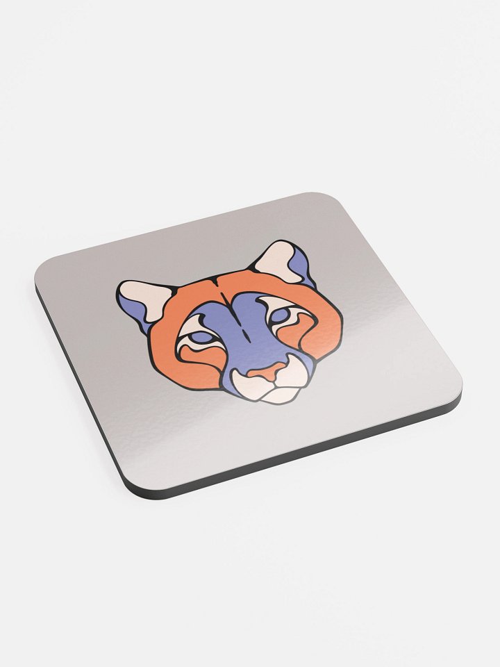 Puma's Gaze - Glossed Cork Coaster product image (2)