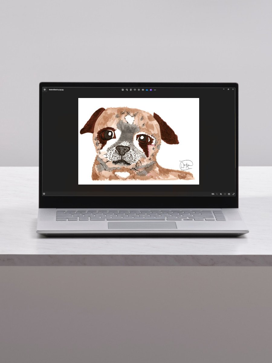 Pug Watercolour Download product image (1)