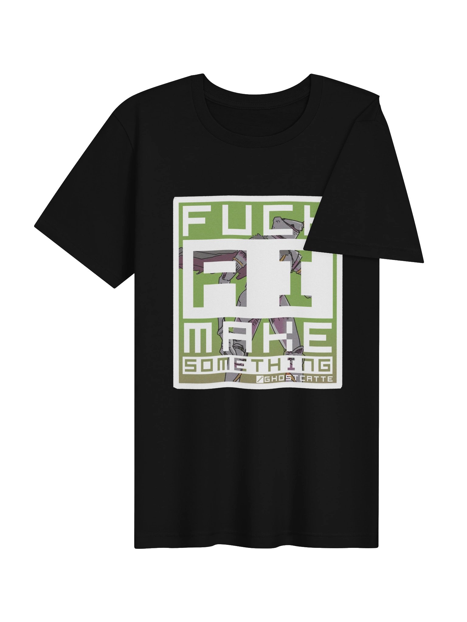 F*ck AI, make something - Bella/Canvas Shirt product image (4)