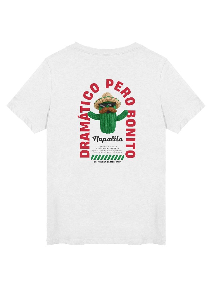"Nopalito" Dramático pero Bonito V-Neck T-Shirt (Light Edition) product image (2)