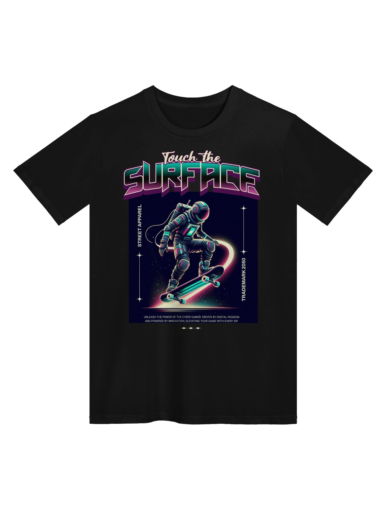 Astronaut Graphic T-Shirt: Touching the Surface Design product image (5)