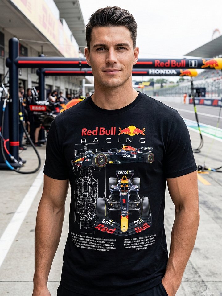 Red Bull Racing RB20 Band Tee | F1 Blueprint Schematic | Max Verstappen 2024 Championship product image (1)
