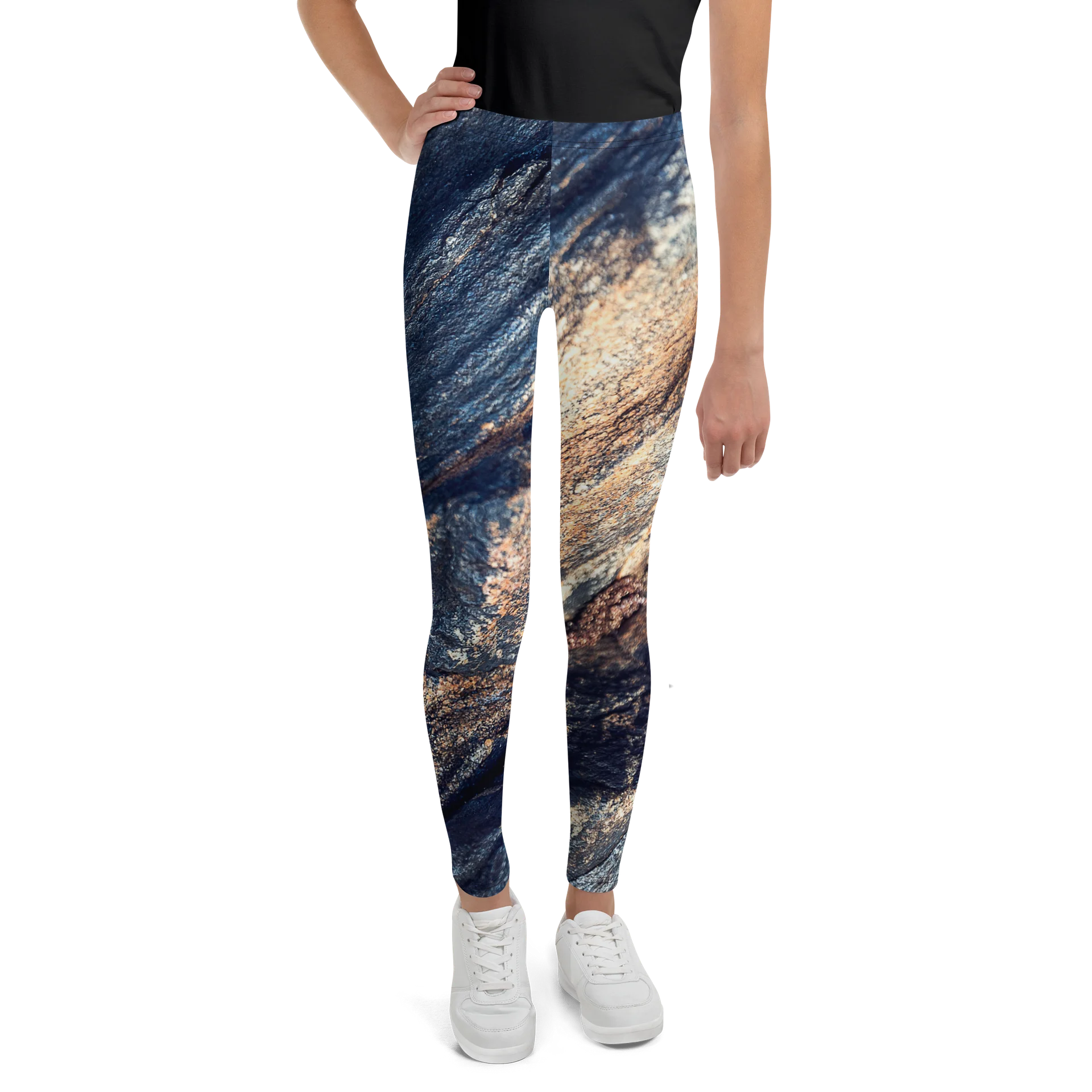 Obsidian Vein All-Over Print Youth Leggings product image (1)