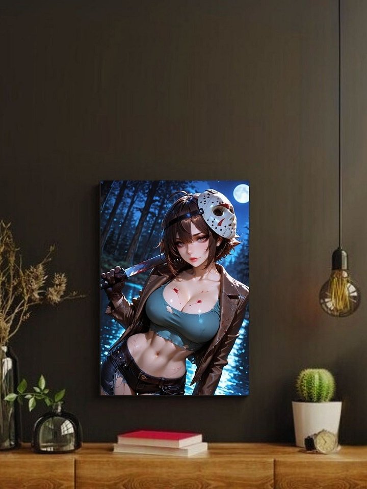 Metal Print - Jason-Inspired Horror Girl - 8x10 product image (2)