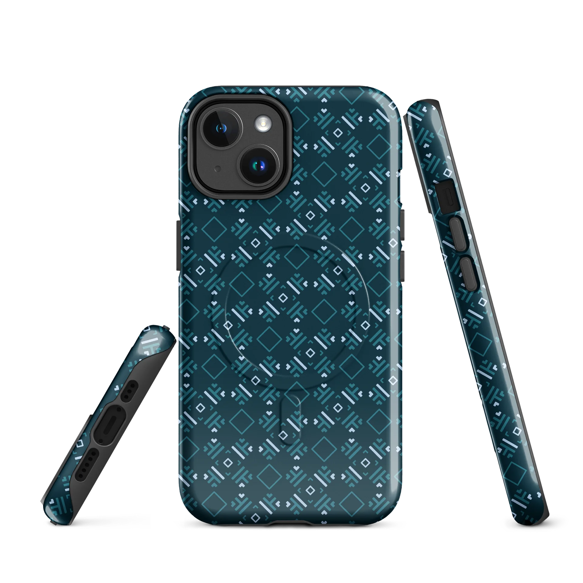 Facet Fantastic iPhone 17 Tough MagSafe Case - Shockproof Dual-Layer Geometric Protective Cover product image (1)