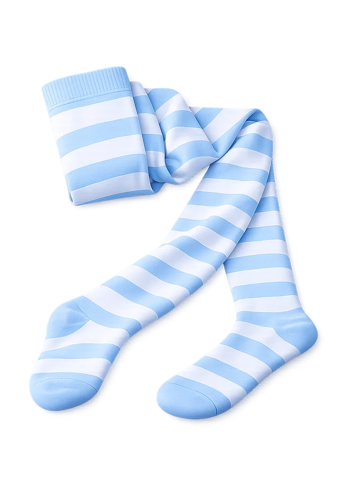 Blue and White Thigh Highs product image (2)