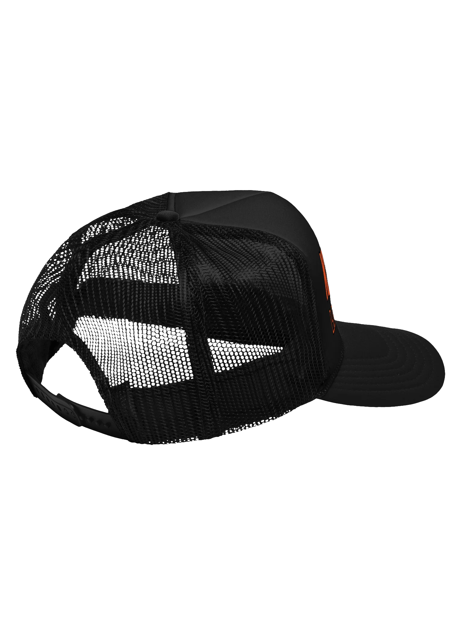KEVBO "Let’s Go" Black + Orange FOAM Trucker Snapback Hat product image (4)