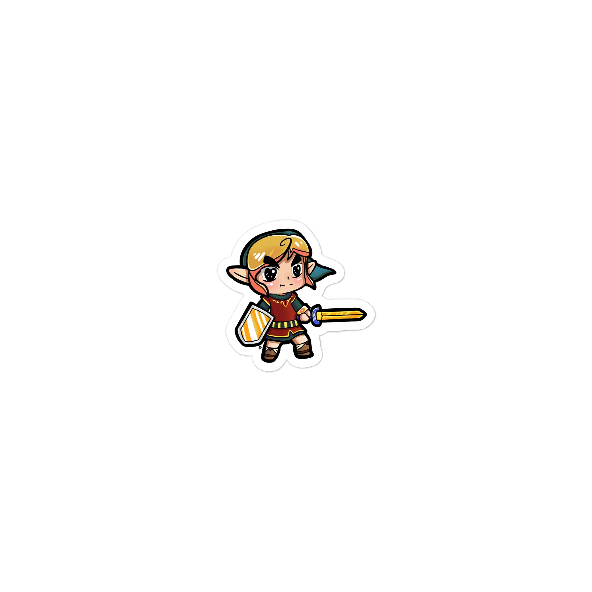 Chibi Fae Warrior sticker product image (1)