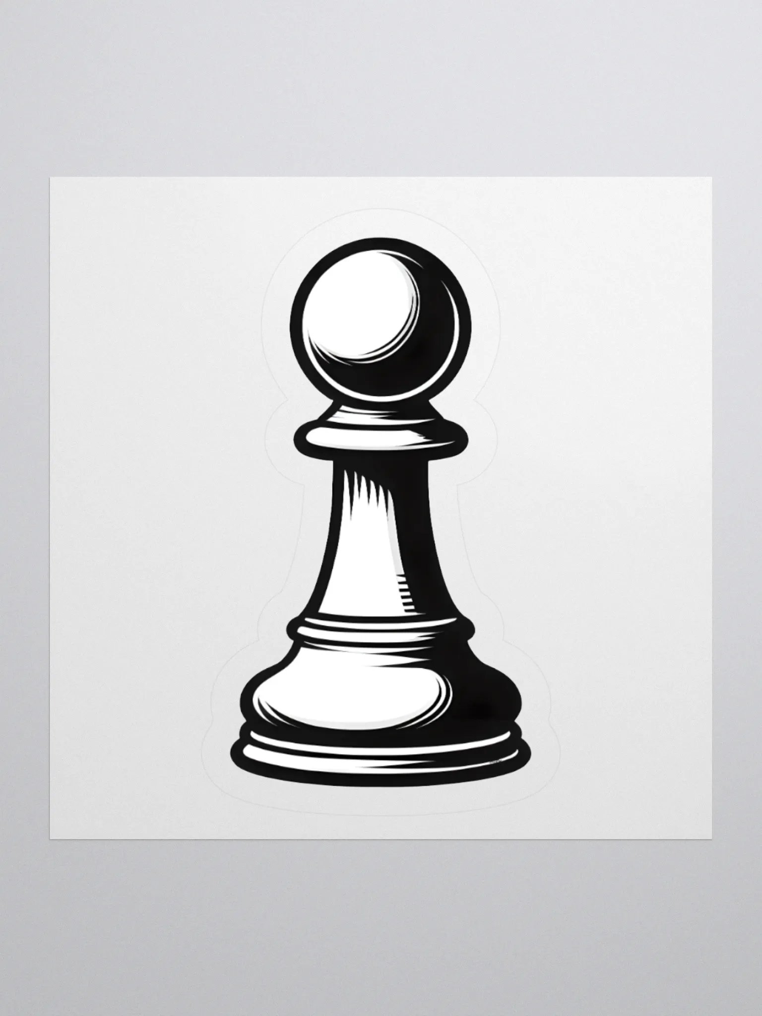 Classic Chess Pawn Piece sticker product image (1)