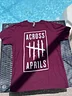 Across Five Aprils: Tally Logo (White ink on Maroon Shirt)