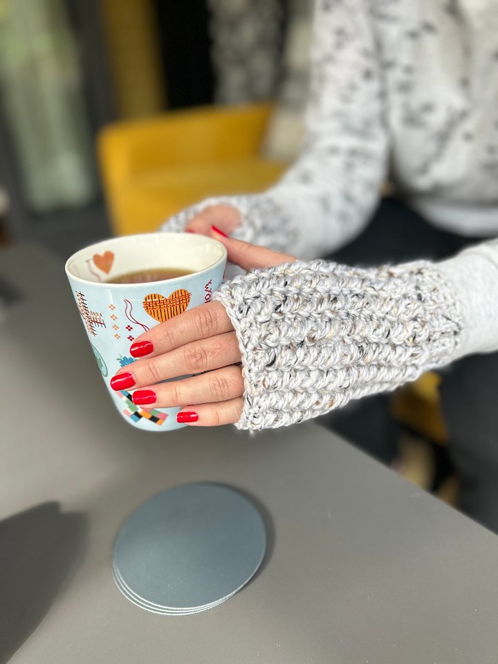 Cable Crochet Fingerless Gloves/Mittens/Mitts Crochet Pattern PDF product image (1)