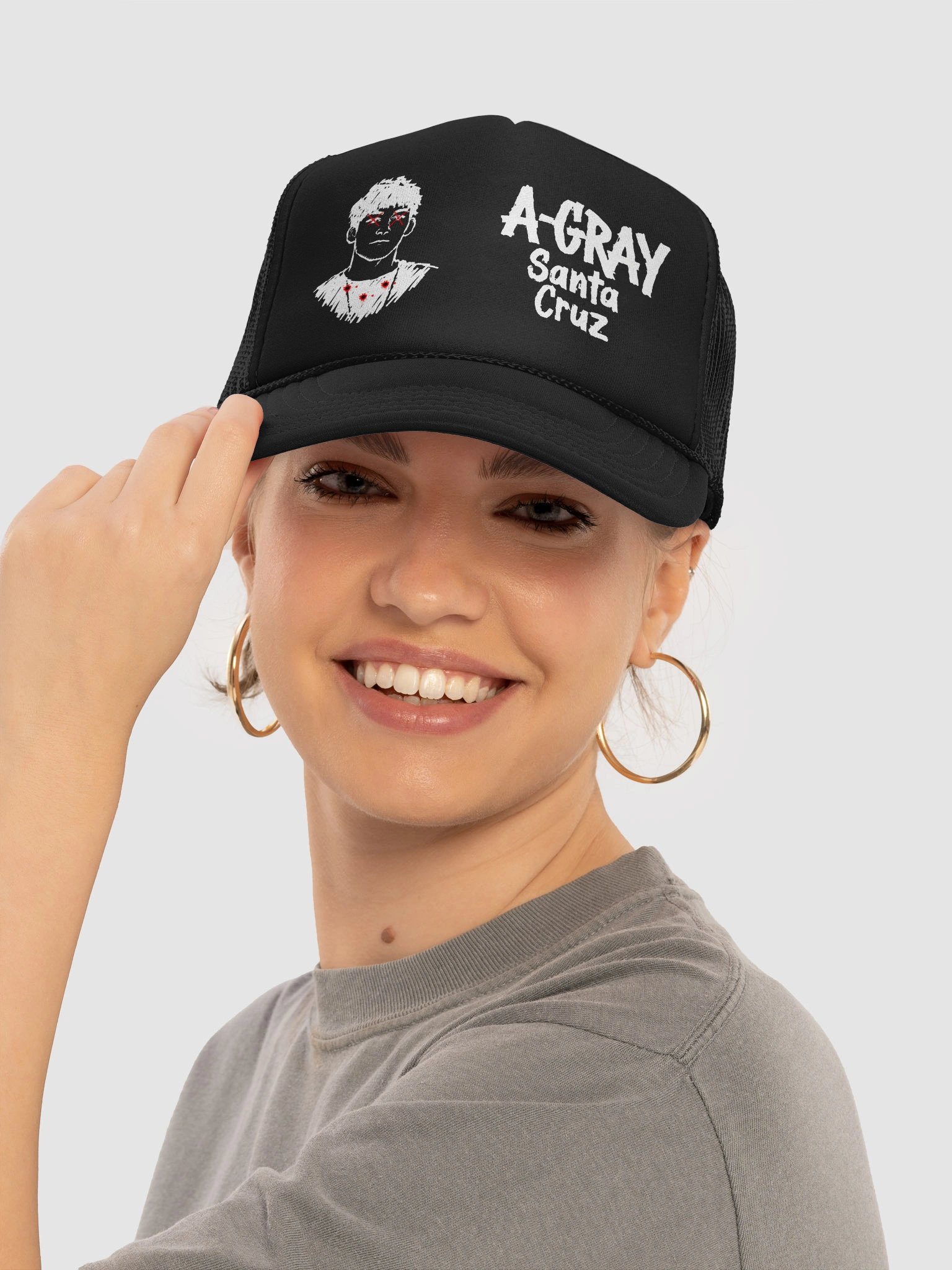 A-Gray Santa Cruz Hat product image (5)