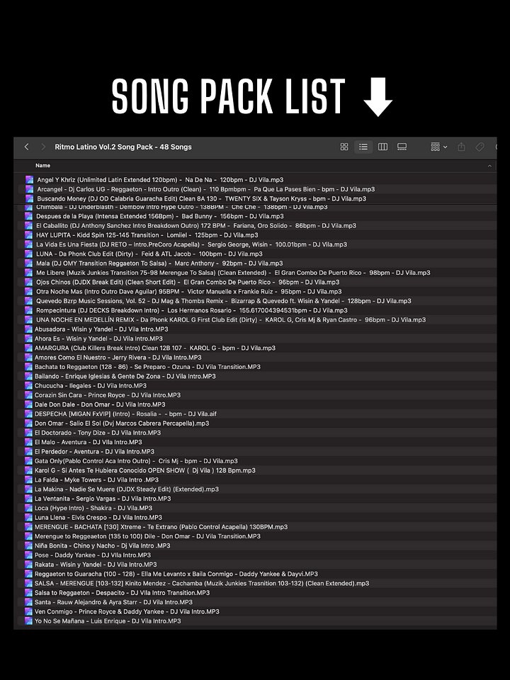 Ritmo Latino Mix Vol.2 – Song Pack product image (2)