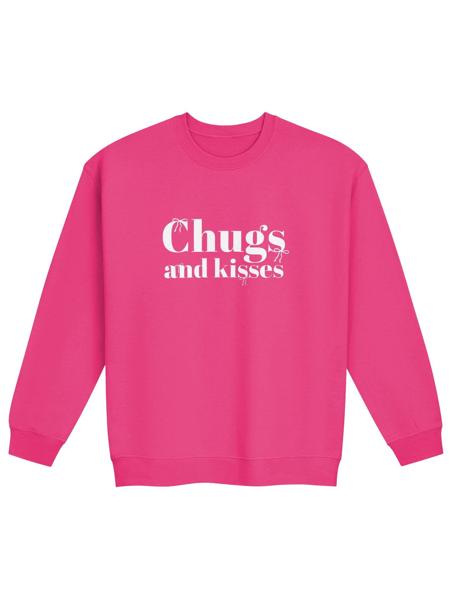 Hot Pink Chugs and Kisses Sweatshirt product image (2)