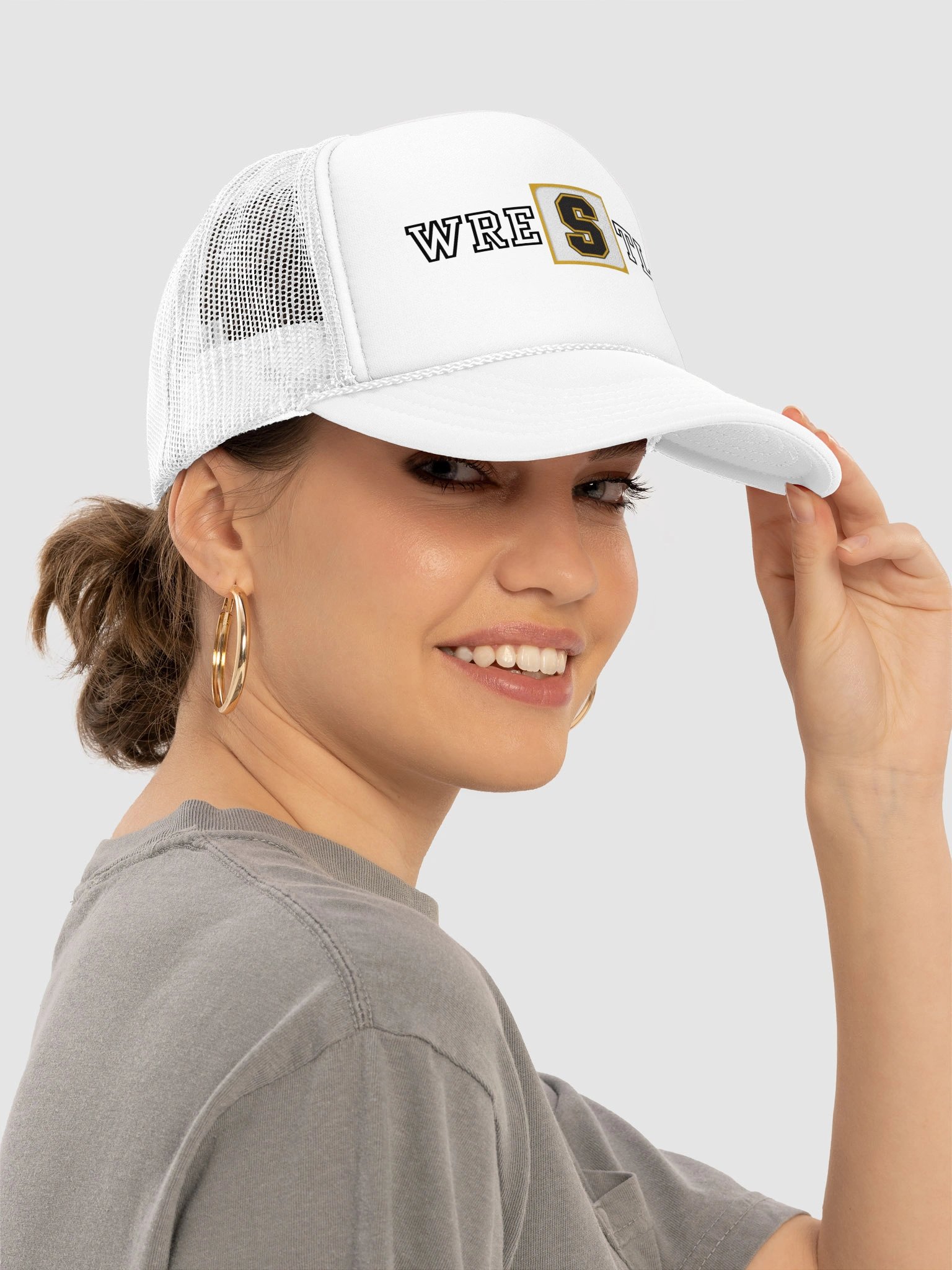 Saguaro Wrestling Sabercats Foam Trucker Hat product image (7)