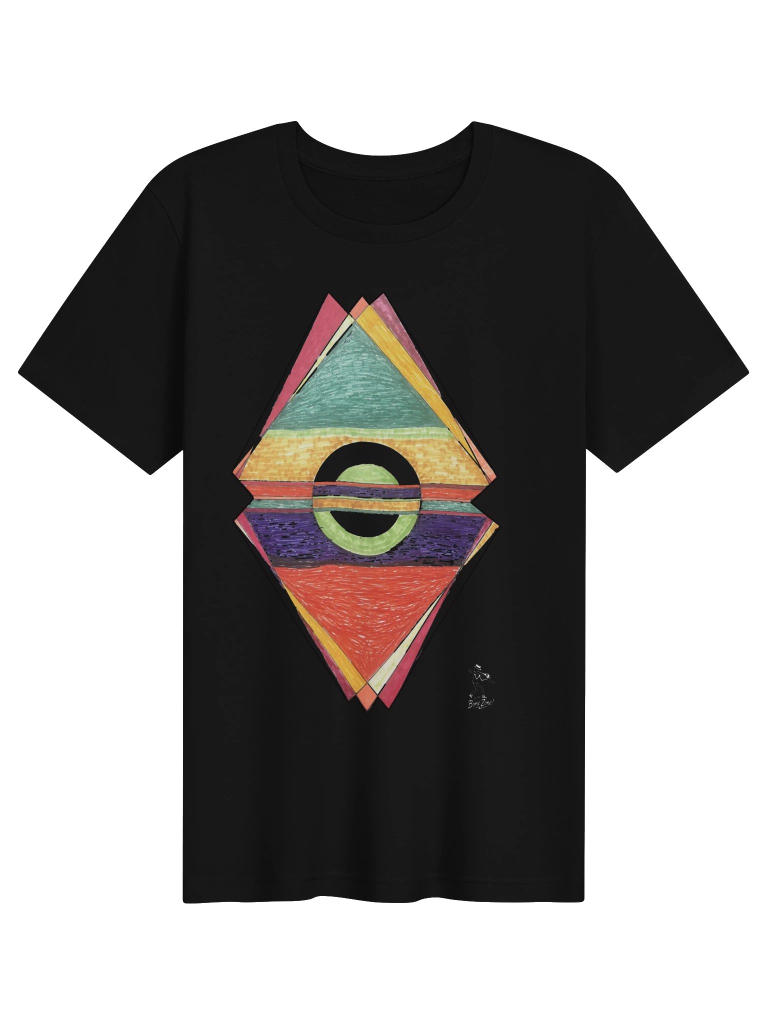 Geometric Diamond T-Shirt In the Bone Zone product image (1)