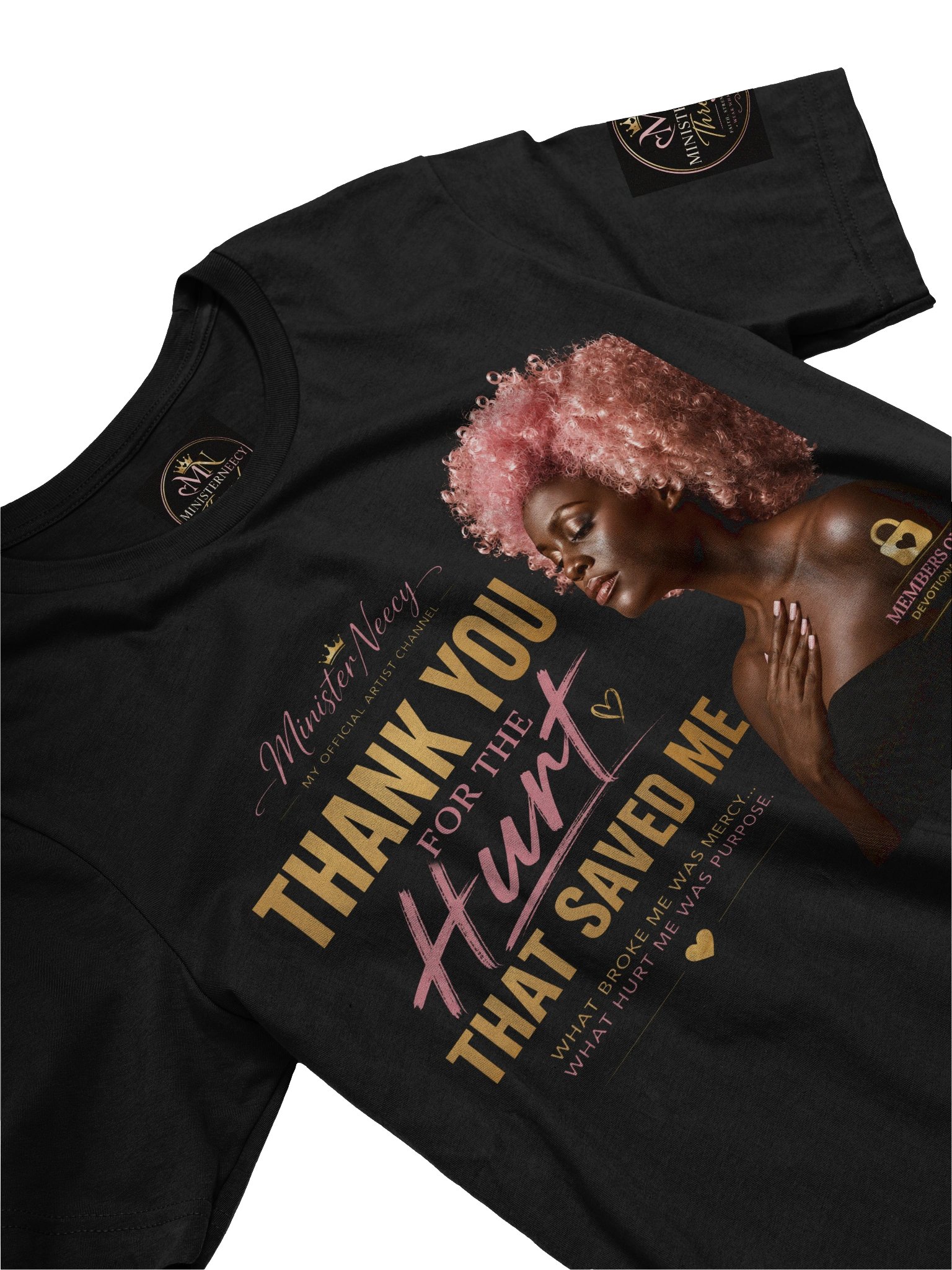 Thank You for The Hurt That Saved Me — Ministerneecy Devotional Tee product image (3)