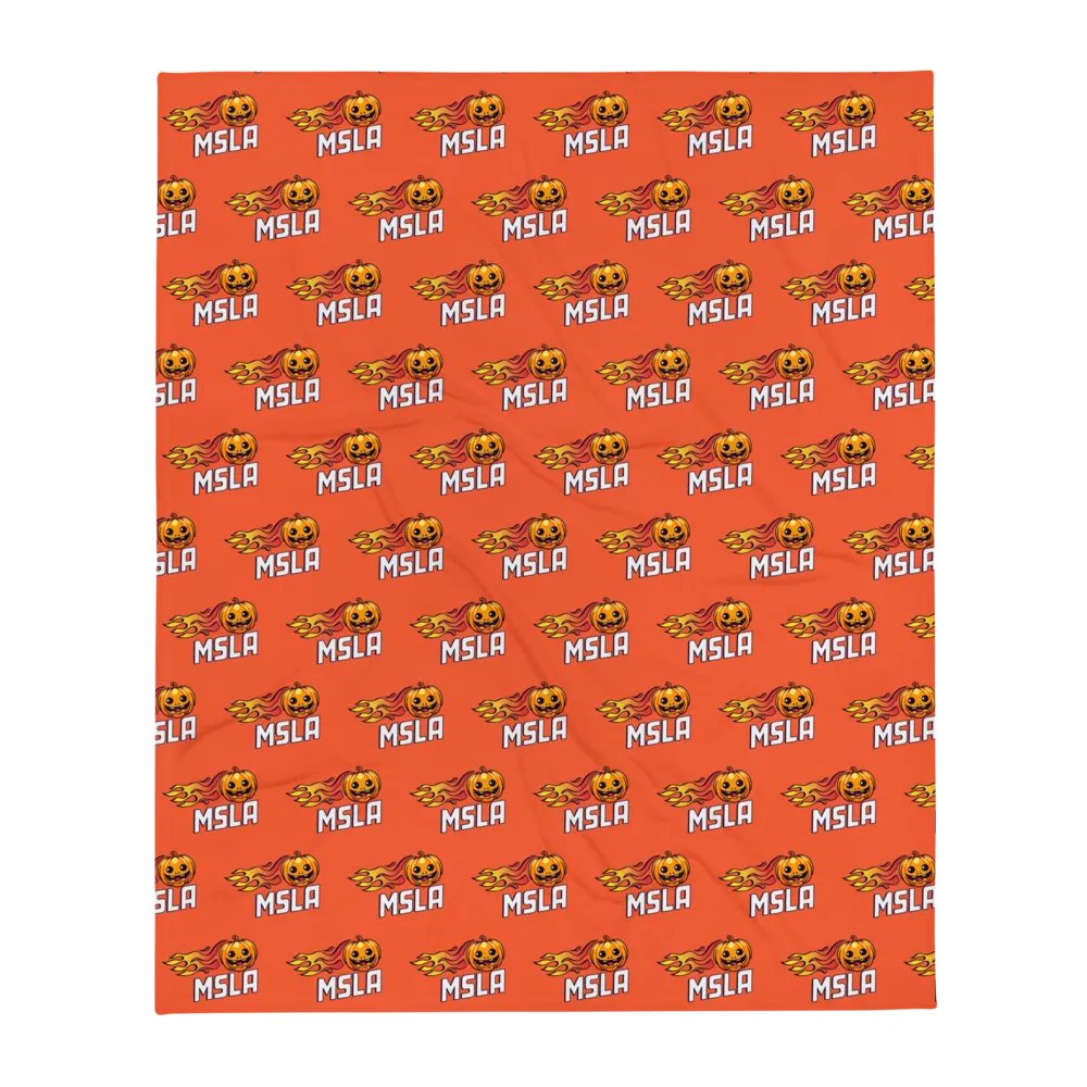 MSLA Halloween Pumpkin - Throw Blanket product image (1)