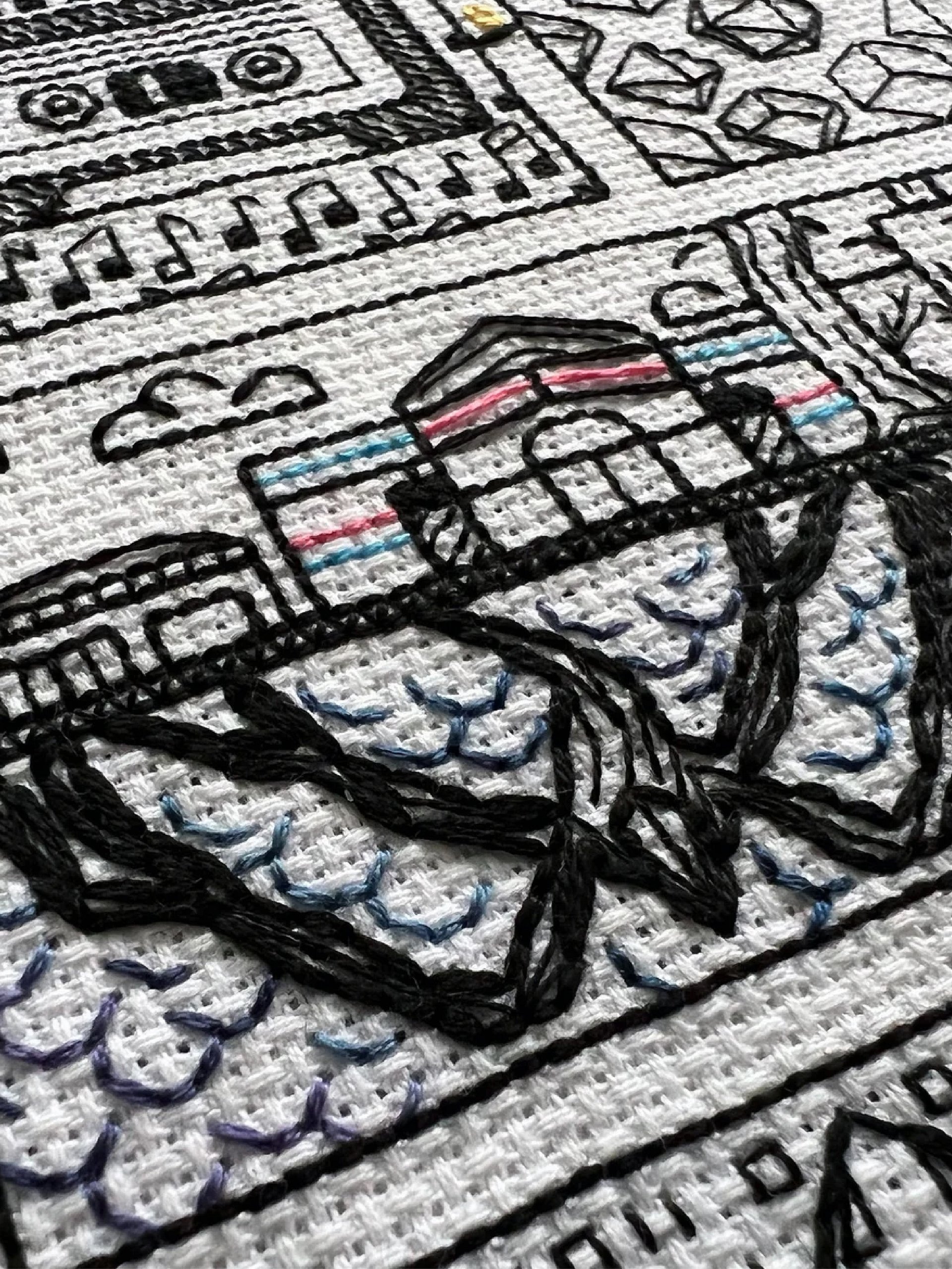 Strange Stuff • Blackwork Cross Stitch Pattern • PDF Digital Download product image (7)