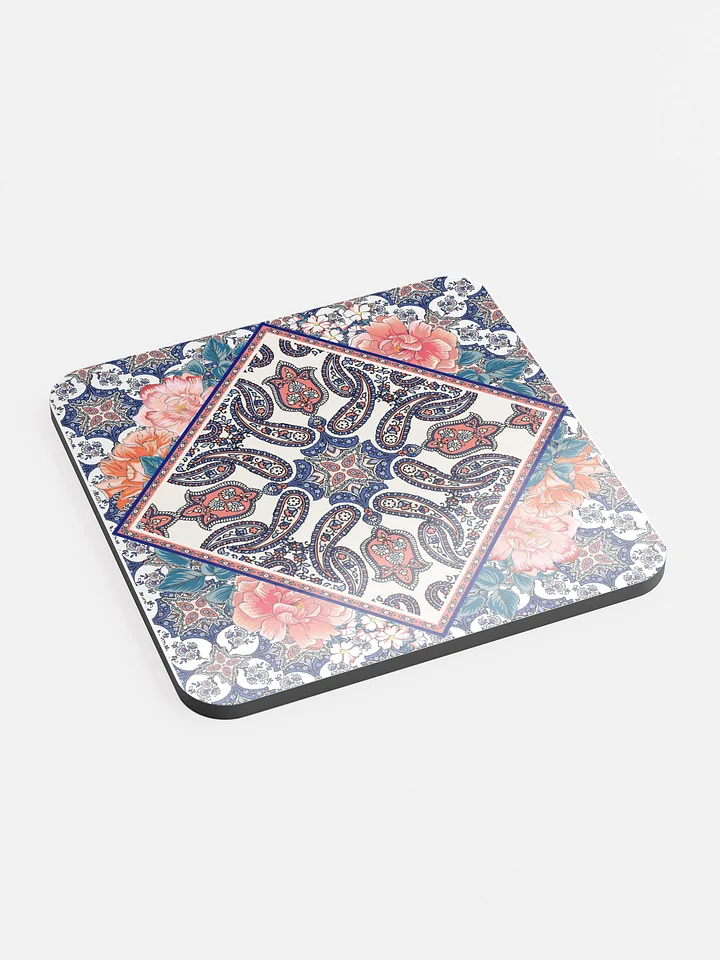 Boho Paisley Floral Coaster – Gloss Finish product image (1)