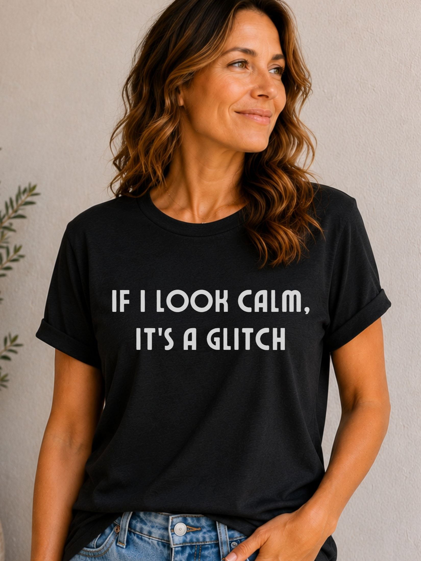 Valkyrie Menopause Queen -If I am calm it's a glitch - funny t-shirt product image (2)