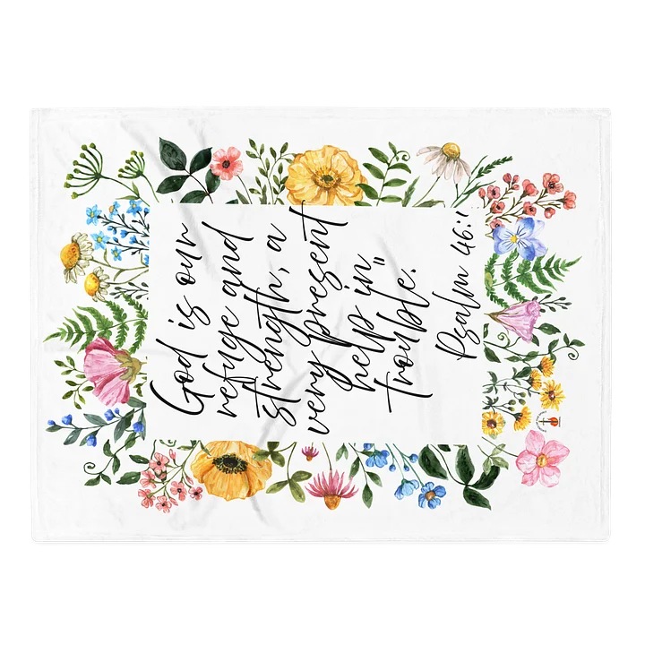 Psalm 46:1 Throw Blanket product image (1)