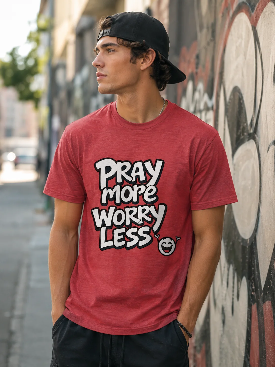 Pray More Worry Less T-shirt product image (3)