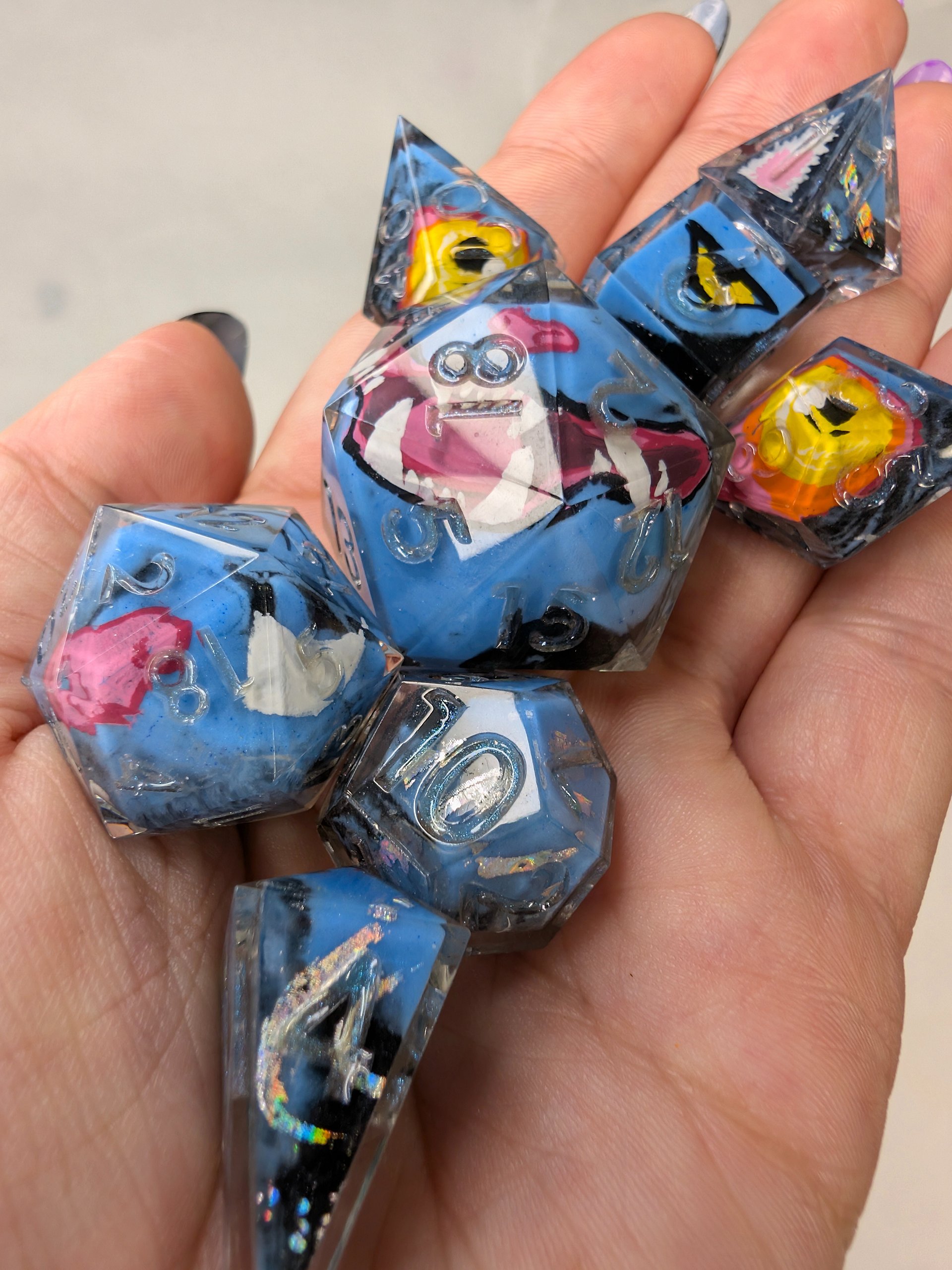 PRE-ORDER Derpy Tiger Dice (8 Piece Set) product image (2)