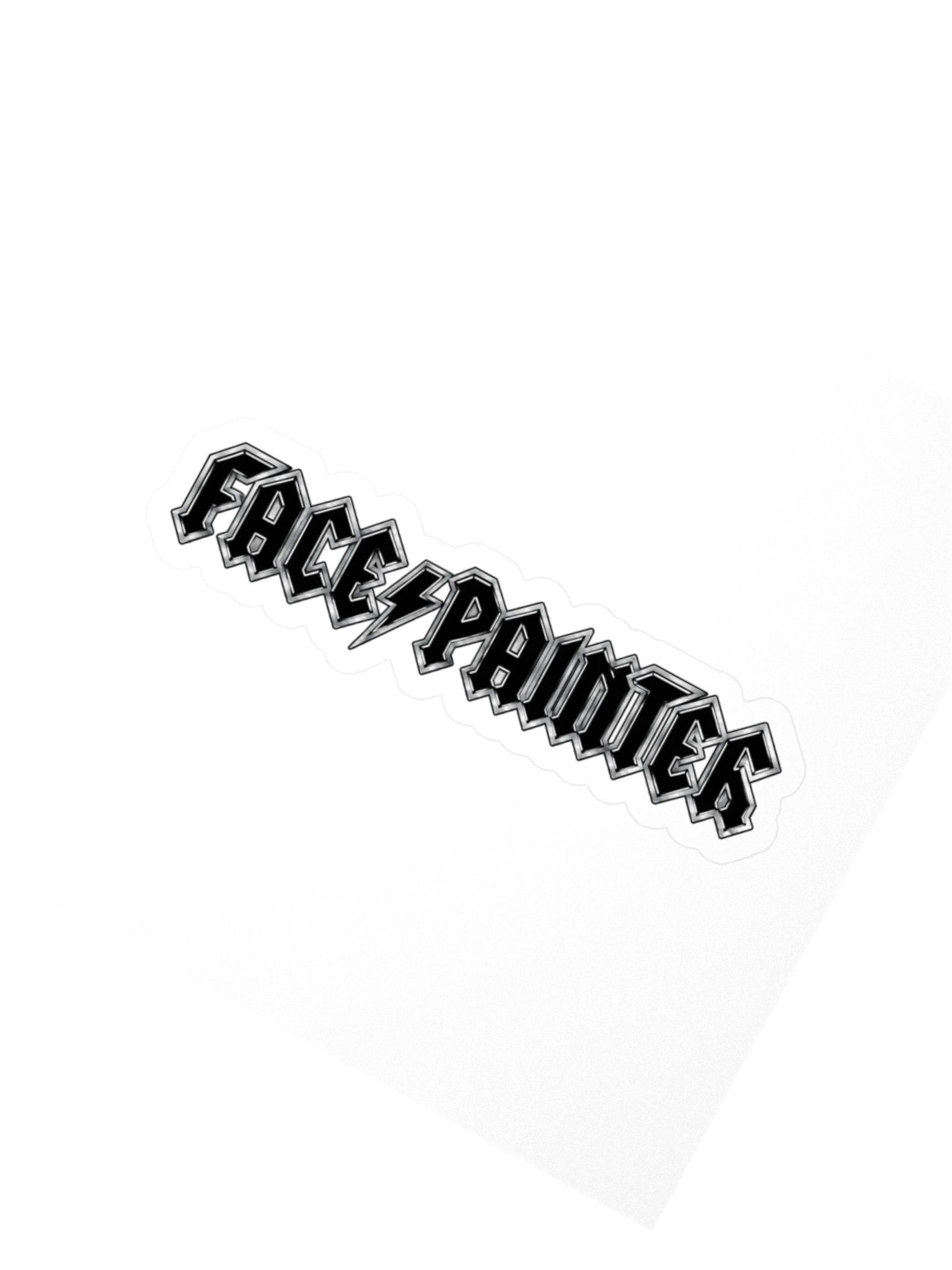 Face Painter High Voltage Kiss Cut Sticker product image (2)
