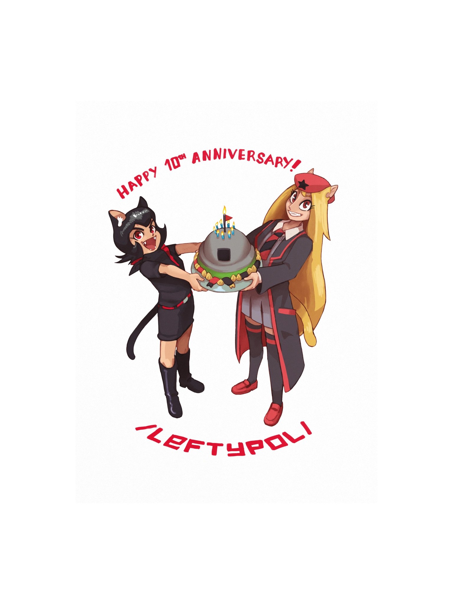 Alunya & Rodina — "Happy 10th Anniversary, /leftypol/!" product image (4)