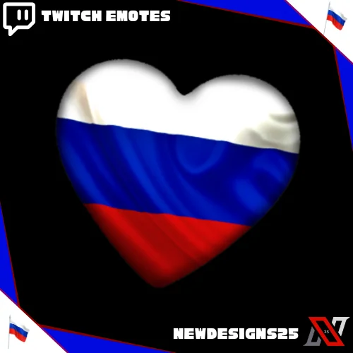 Russia Animated Heart Emote product image (1)