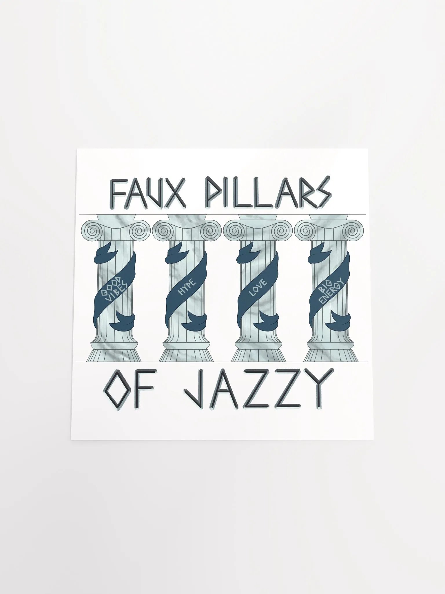 Faux Pillars Illustration Poster product image (17)