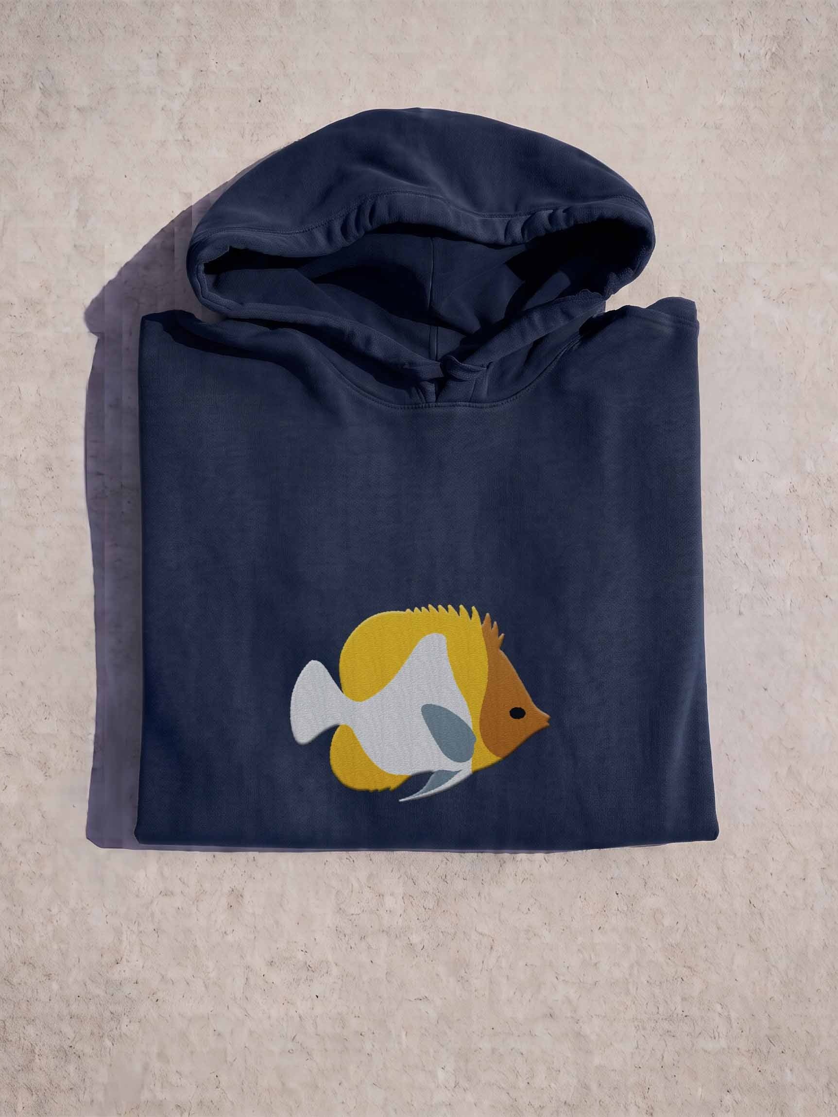 Pyramid Butterflyfish Embroidered Hoodie | Saltwater Reef Aquarium Fish & Ocean Lover Apparel product image (1)