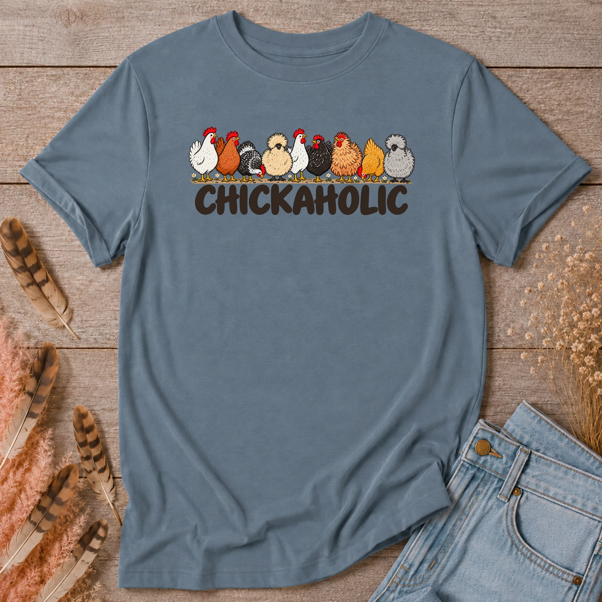 Chickaholic Chicken T-Shirt product image (1)
