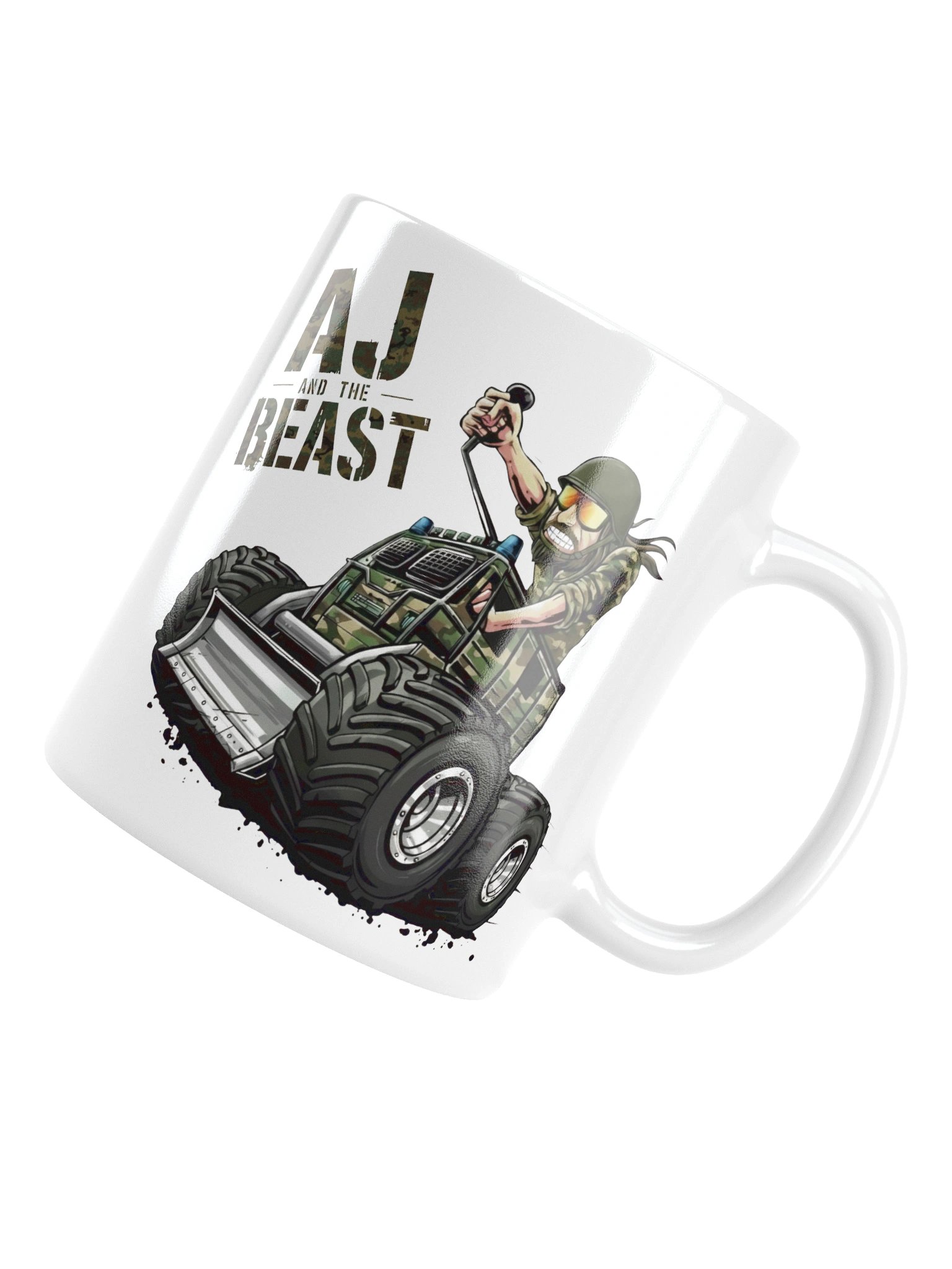 AJ and the BEAST : CAMO COFFEE MUG product image (6)