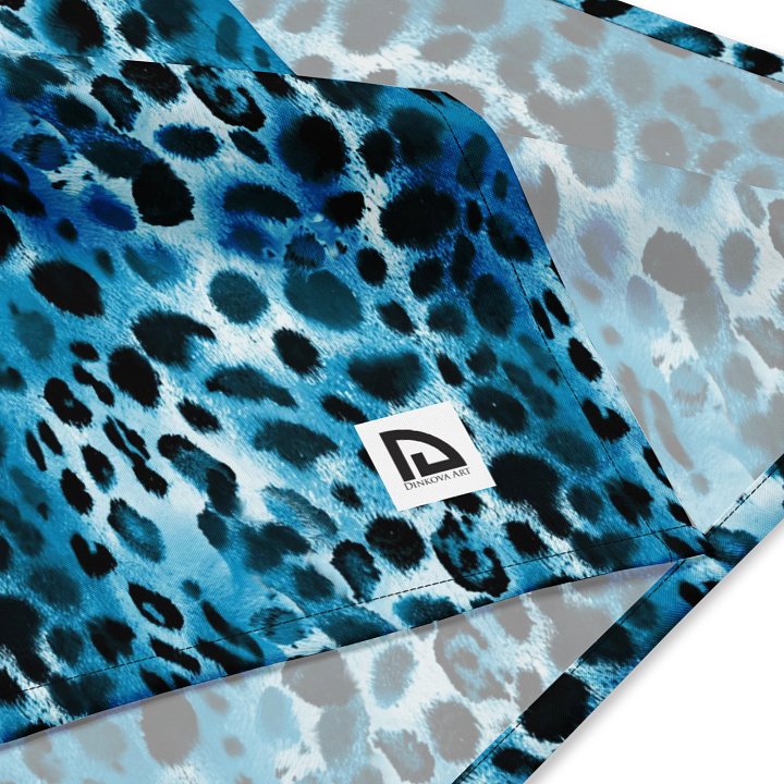 Blue Leopard Bandana product image (4)